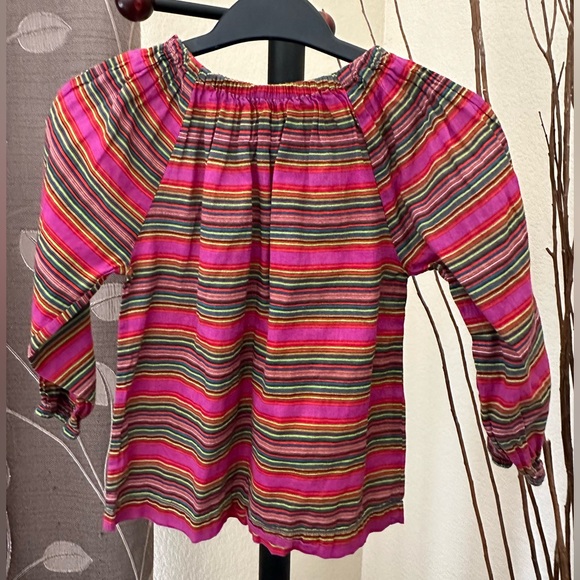 Peek | Peasant blouse | Girls M (6-7) | Mulitcolor stripes - Picture 1 of 4
